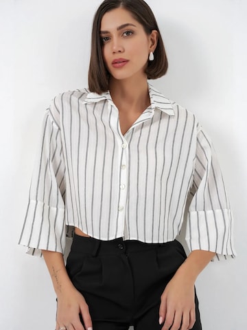 Bigdart Bluse in Weiß: Vorderseite
