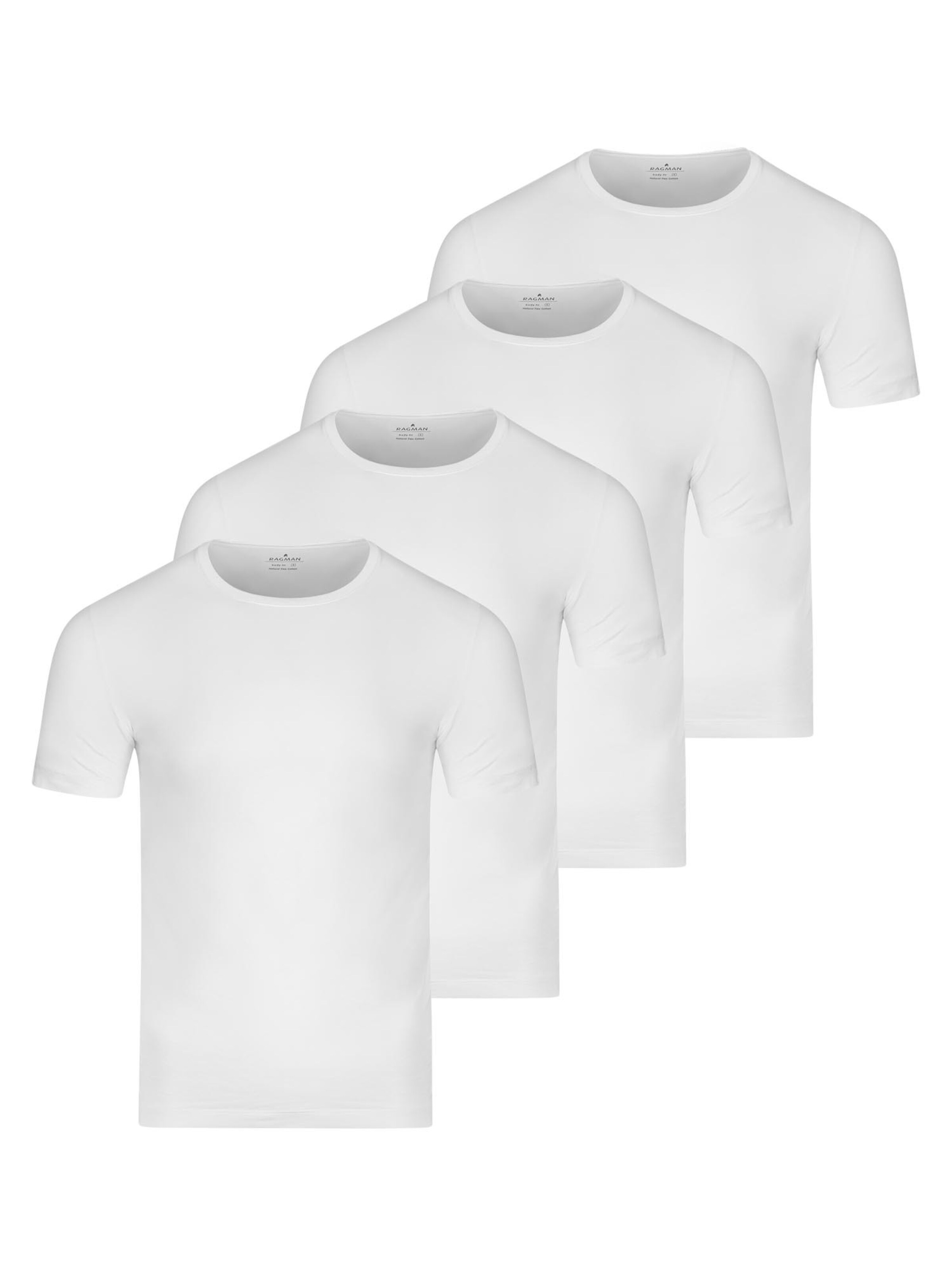 Ragman Unterhemd 'Basic' in Weiß: Vorderseite