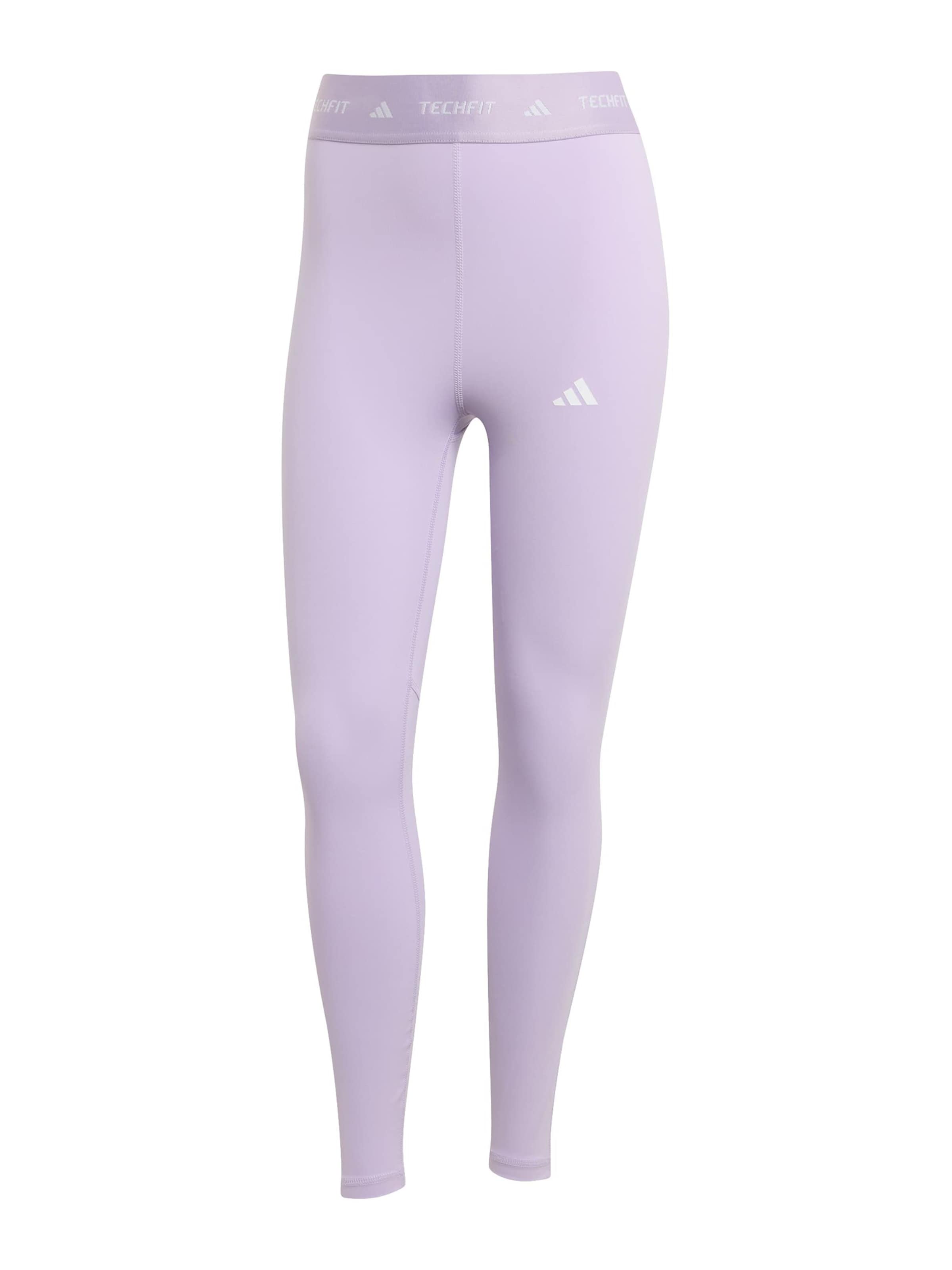 ADIDAS PERFORMANCE Workout Pants in Purple: front