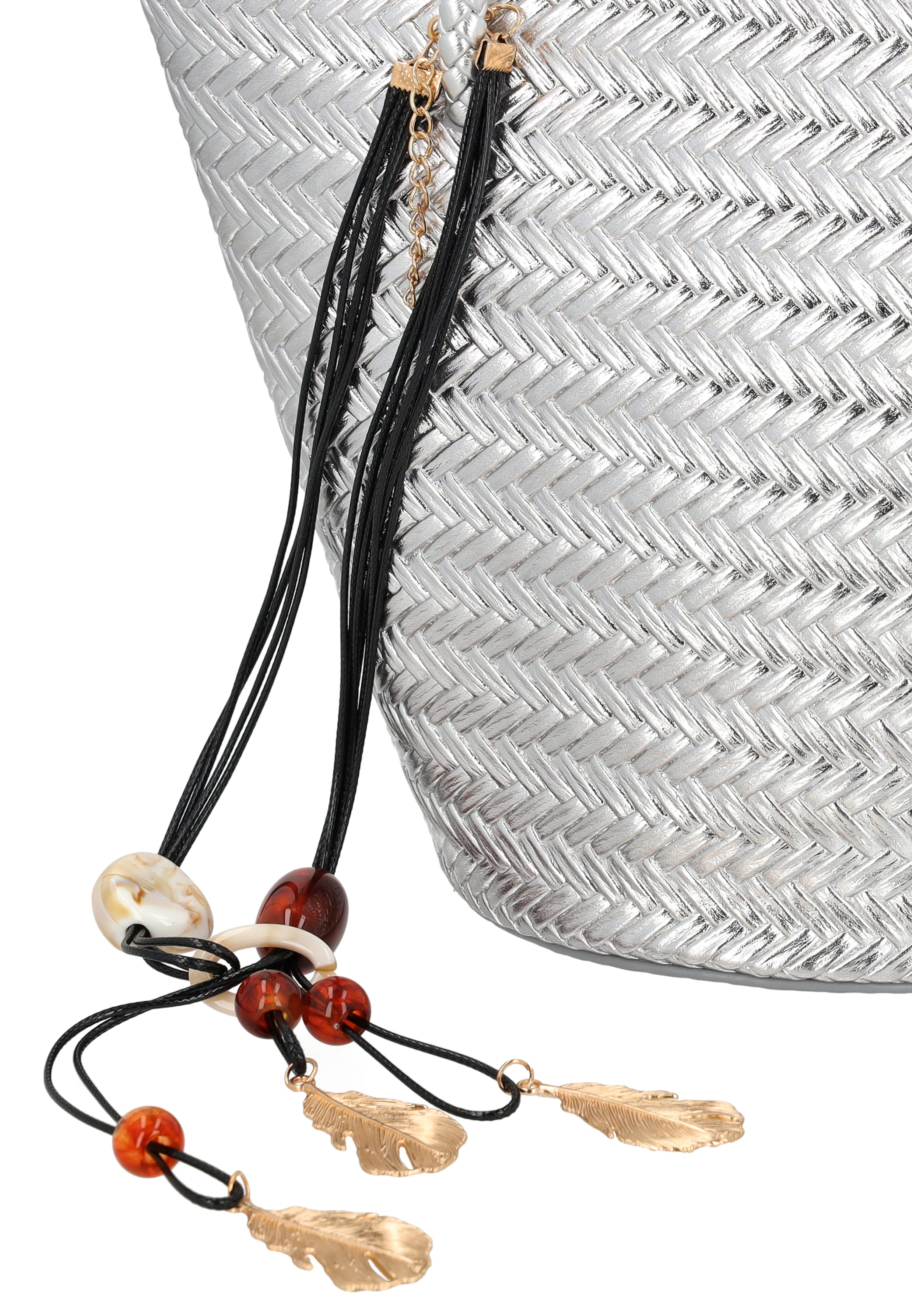 faina - Bolso de mano en plata