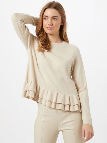 Pull-over 'ROSA' ONLY en beige : devant