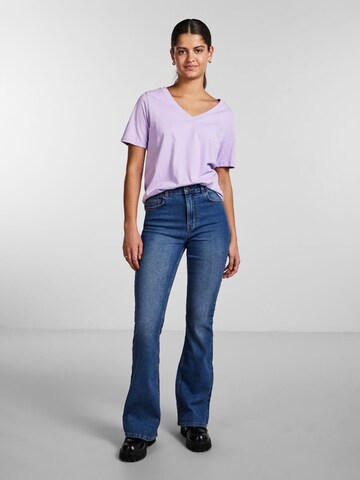 PIECES Flared Jeans 'Peggy' in Blau