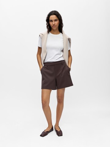 OBJECT Regular Shorts 'OBJLisa' in Braun