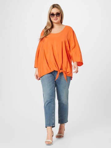 SAMOON Blus i orange
