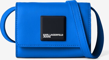 KARL LAGERFELD JEANS - Bolso de hombro en azul: frente