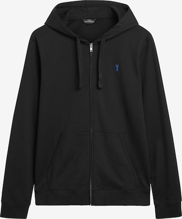Next - Sudadera con cremallera en negro: frente