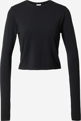 Fabletics Toiminnallinen paita 'FEATHER TECH+' värissä musta: etupuoli
