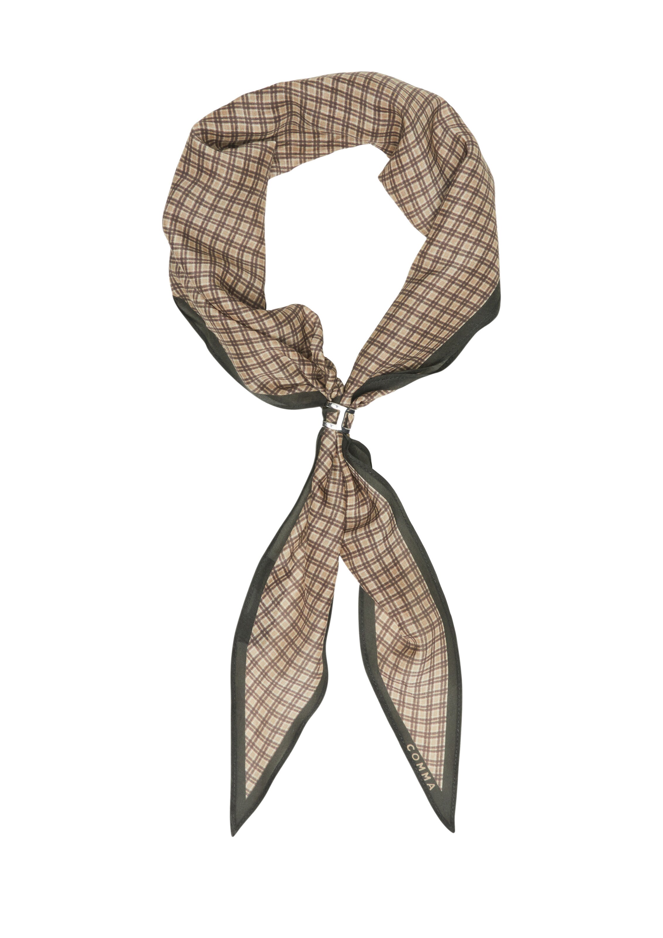 Foulard COMMA en marron : devant