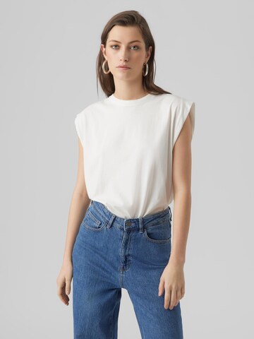 VERO MODA Koszulka 'Panna Glenn' w kolorze biały: przód