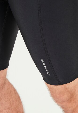 ENDURANCE Slim fit Workout Pants 'Gorsk' in Black