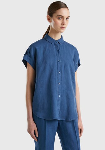 UNITED COLORS OF BENETTON Bluse in Blau: predná strana