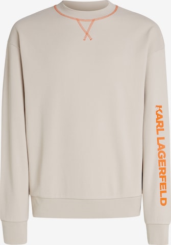 Sweat-shirt Karl Lagerfeld en orange : devant