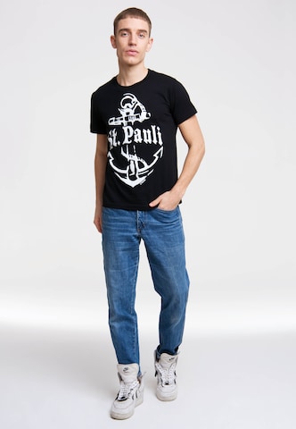 LOGOSHIRT ST. PAULI in Schwarz