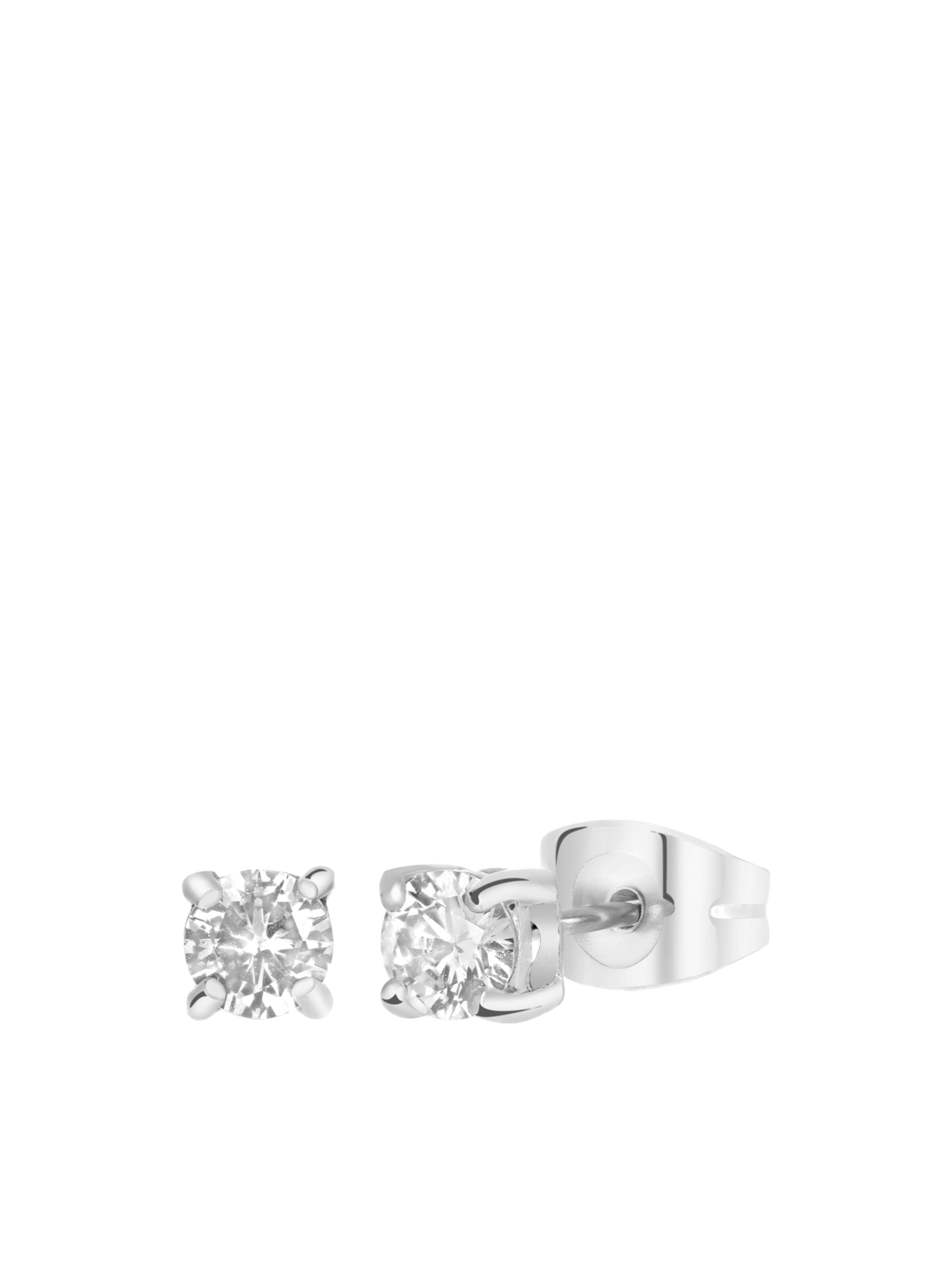 Lucardi Oorbel in Zilver: voorkant