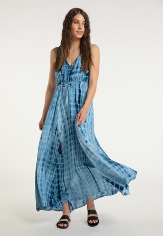 IZIA Beach Dress in Blue: front