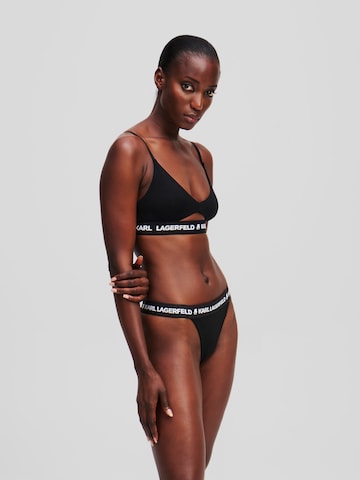 Slip di Karl Lagerfeld in nero: frontale
