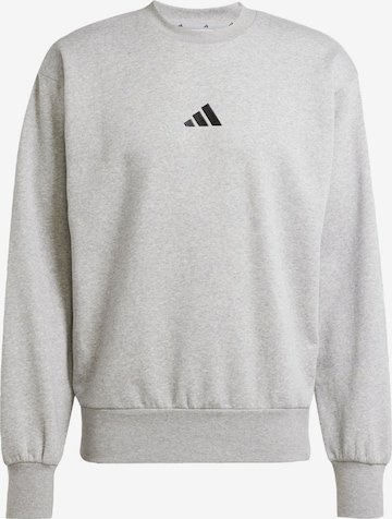 ADIDAS SPORTSWEAR Спортен суитшърт 'Essentials Feelcozy' в сиво: отпред