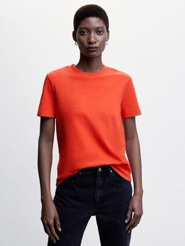 MANGO Koszulka 'RITA' w kolorze pomarańczowy: przód