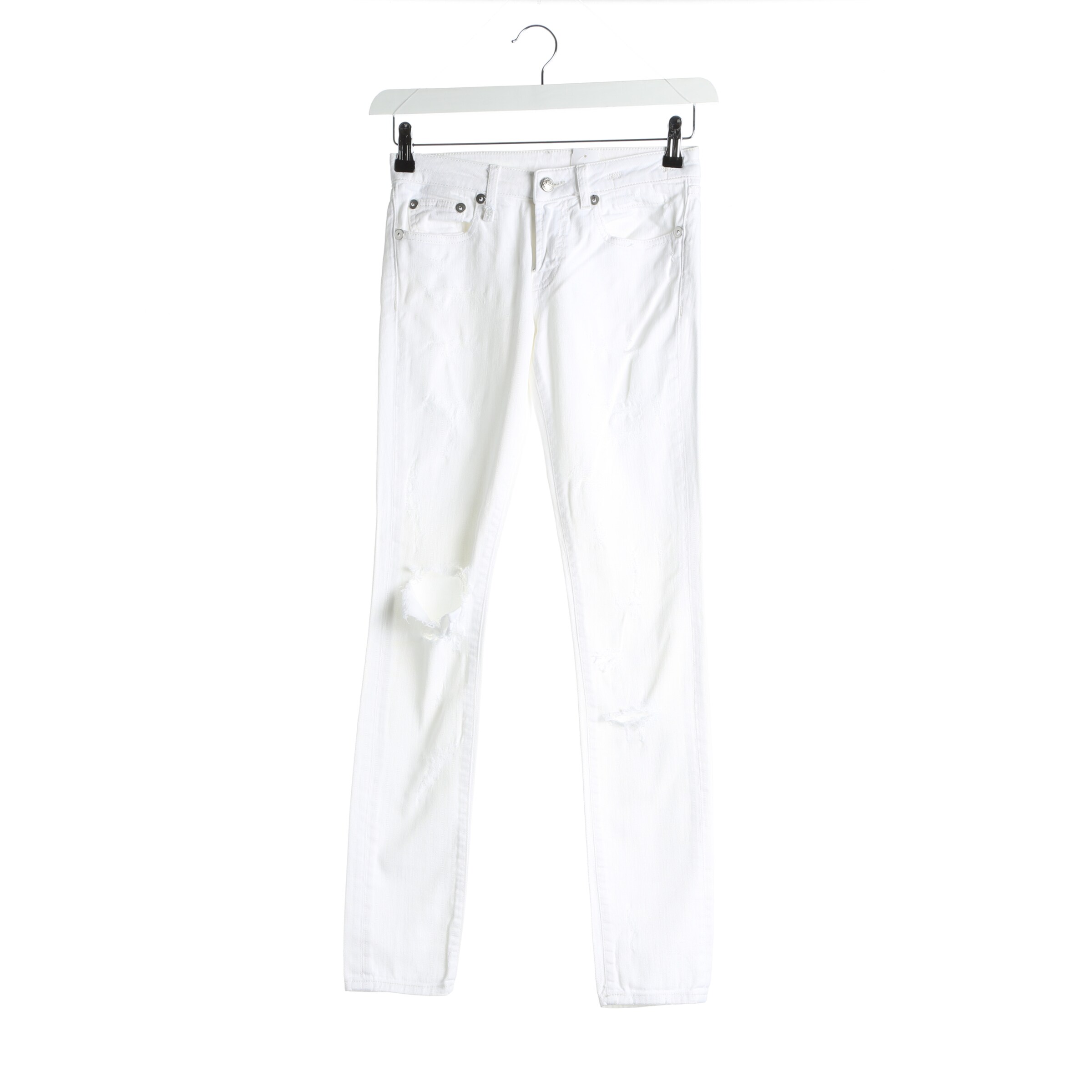 R13 Jeans 25 in Weiß: Vorderseite