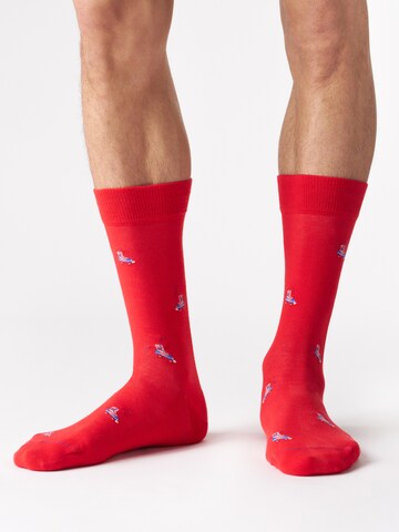 Von Jungfeld Socks 'RETRO ICONS' in Red