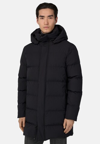 Veste mi-saison Boggi Milano en noir : devant