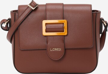 L.CREDI Crossbody Bag in Brown: front