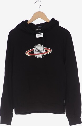 Karl Lagerfeld Sweatshirt & Zip-Up Hoodie in S in Black: front