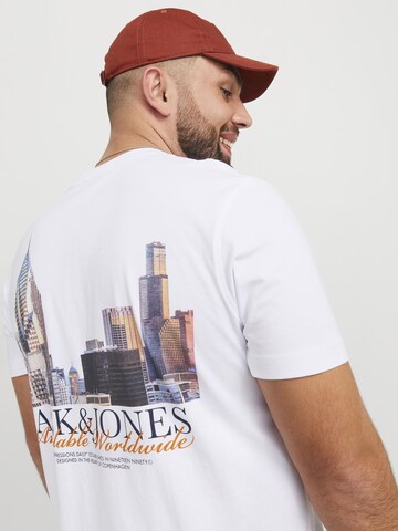 Jack & Jones Plus Shirt 'JORBOSTON' in White