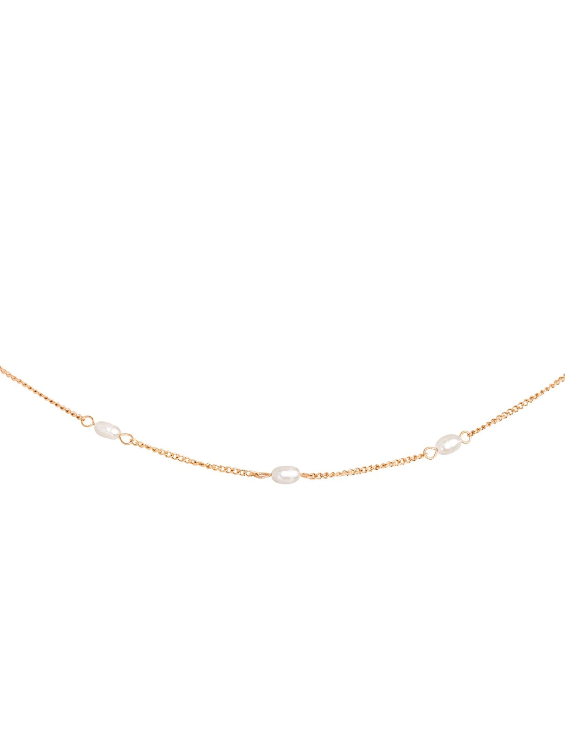 Luamaya Necklace 'Pearl after Pearl Choker' in Gold: front