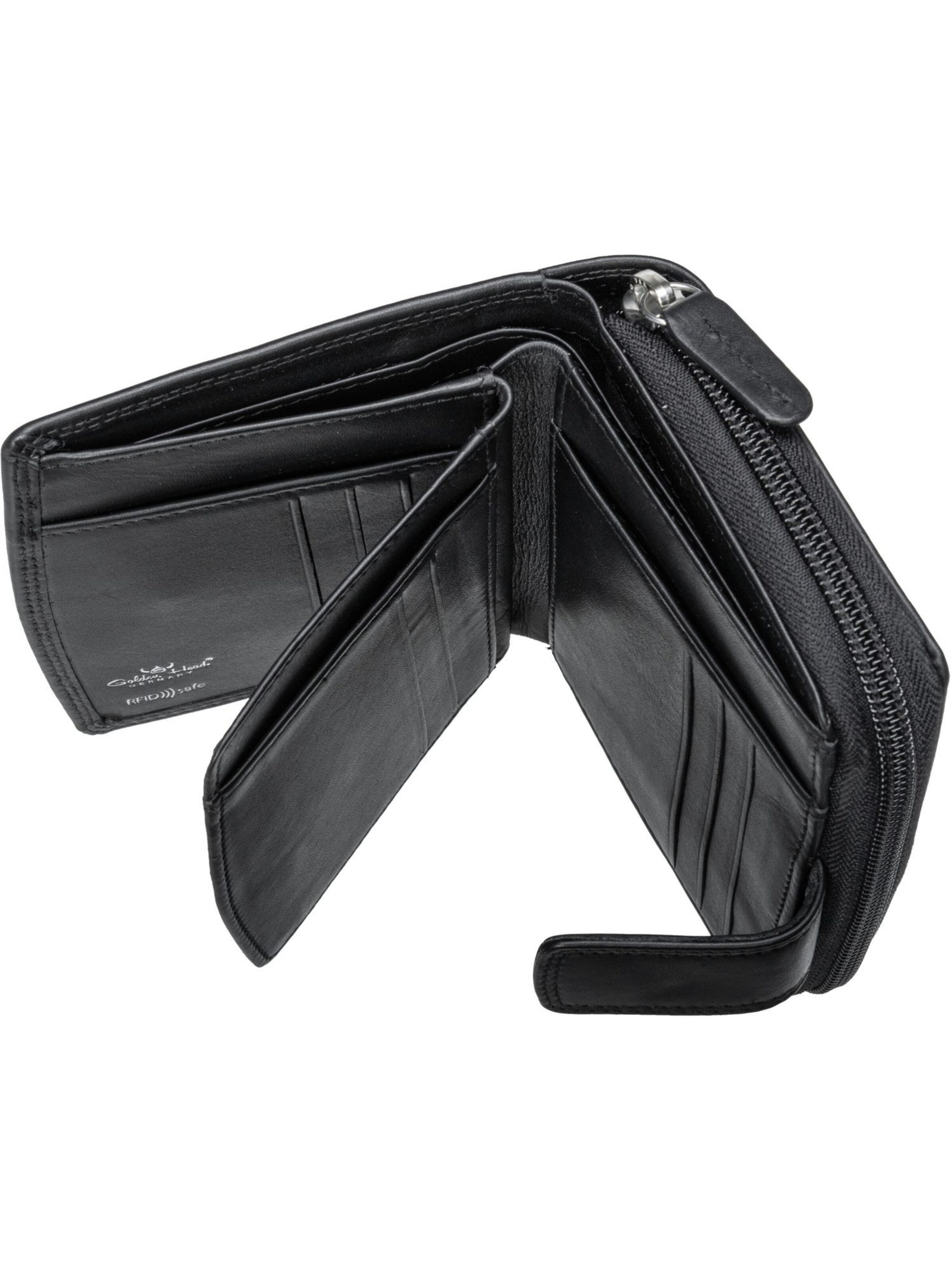 GOLDEN HEAD Portemonnaie 'Polo' in Schwarz