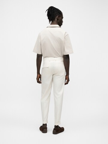 BOSS Regularen Chino hlače 'Kerin' | bela barva