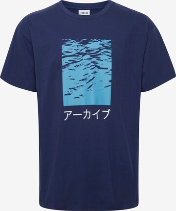 !Solid Shirt 'Ellington' in Blue: front