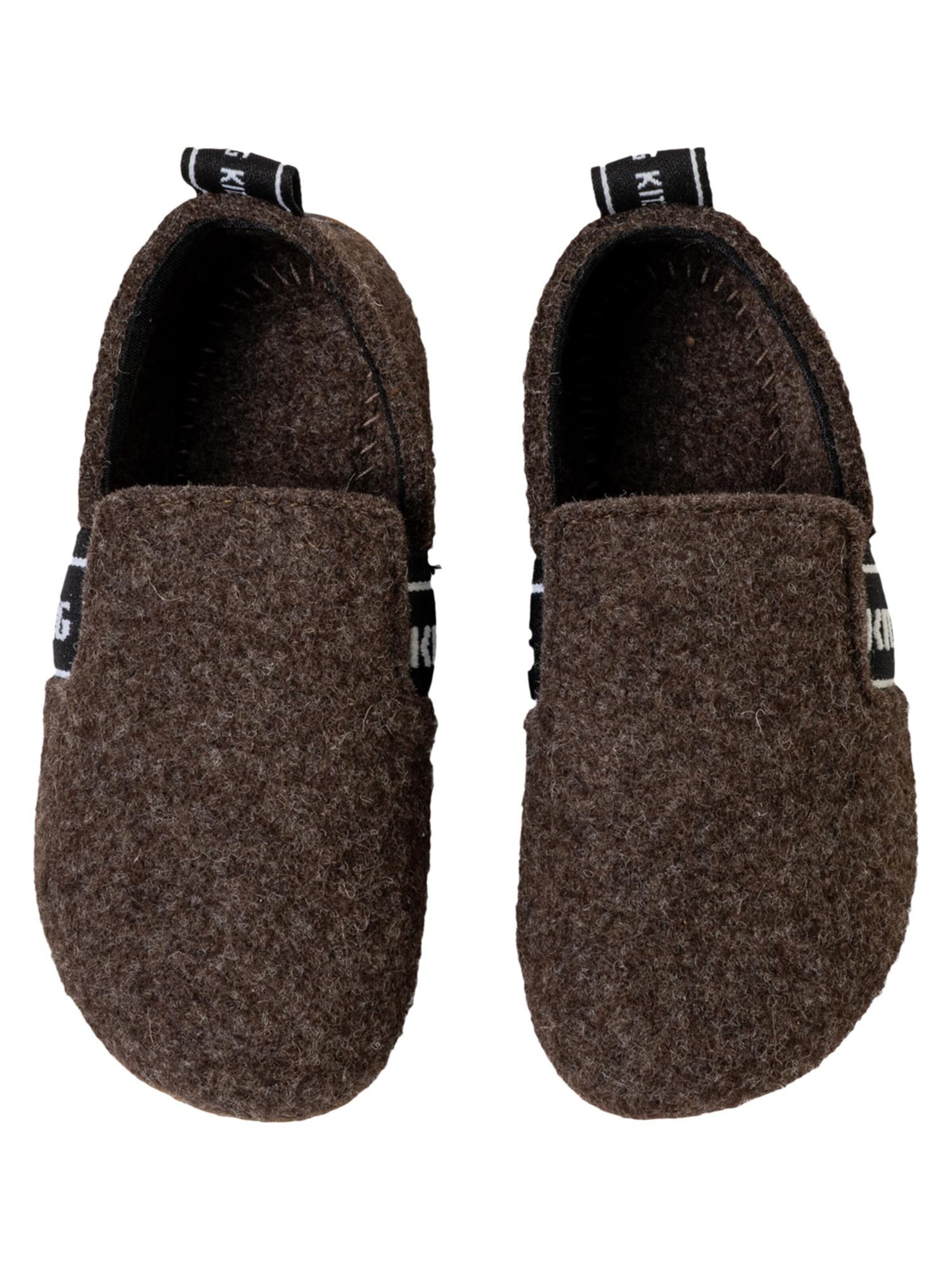 Living Kitzbühel Huisschoenen 'T-Modell Filz' in Bruin
