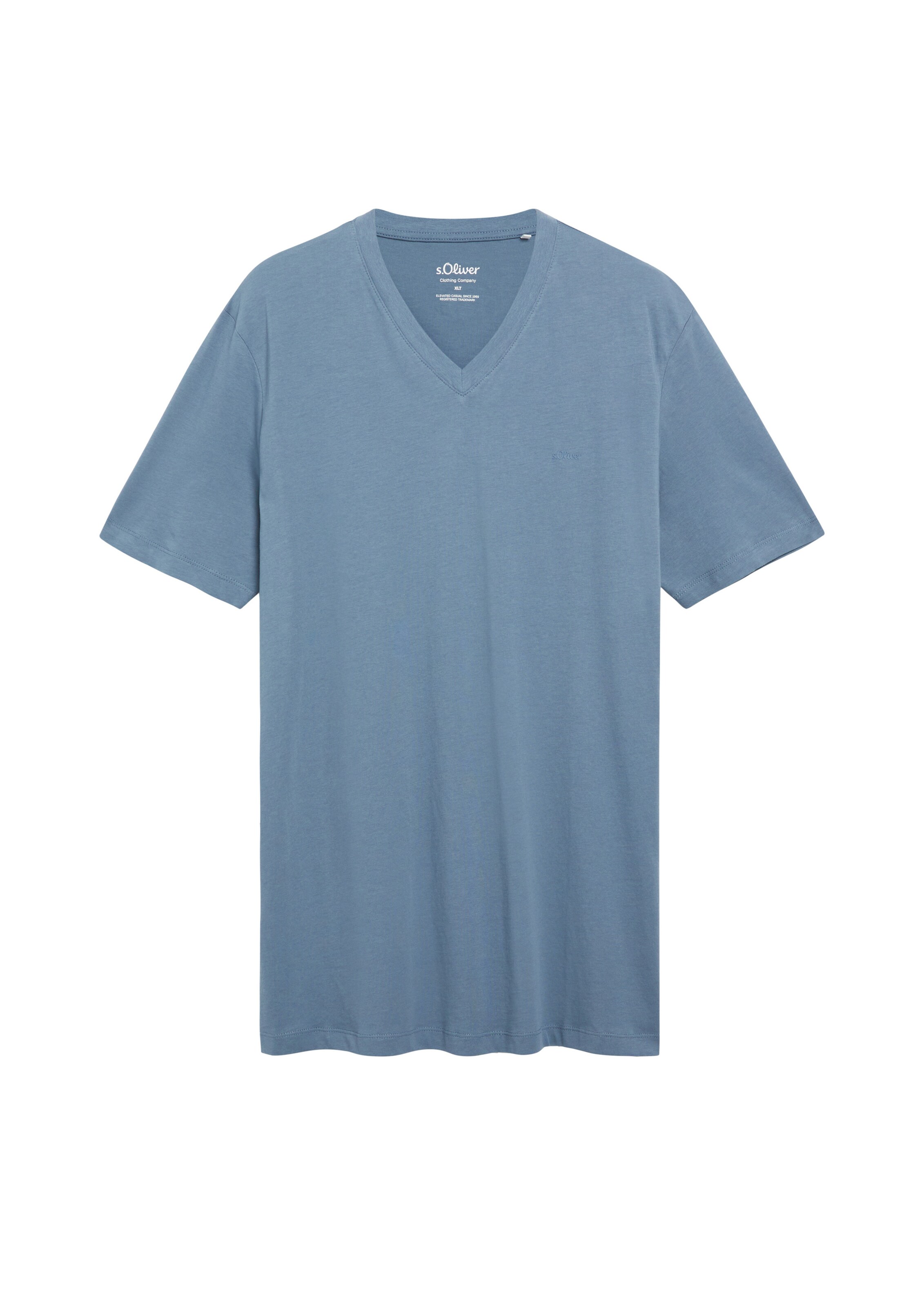 s.Oliver Men Big Sizes T-Shirt in Blau: Vorderseite