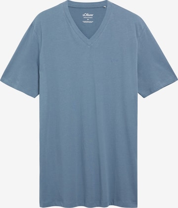 s.Oliver Men Big Sizes T-Shirt in Blau: Vorderseite