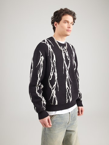 WEEKDAY Свитер 'Emilio' в Черный: спереди