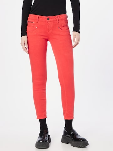 FREEMAN T. PORTER - Skinny Calças de ganga 'Alexa' em vermelho: frente