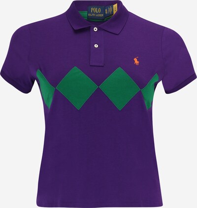 Polo Ralph Lauren T-Krekls, krāsa - tumši zaļš / tumši lillā / oranžs, Preces skats
