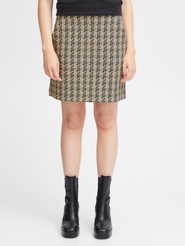 ICHI Skirt 'KATE' in Beige: front