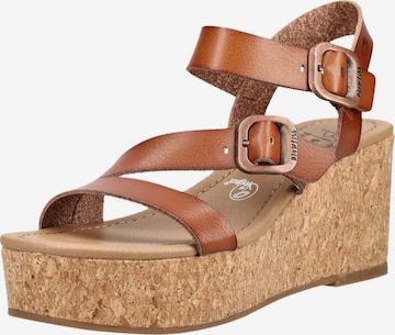 Sandales à lanières Blowfish Malibu en marron : devant