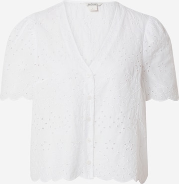 Monki - Blusa em branco: frente