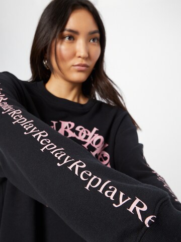 REPLAY Sweatshirt in Schwarz