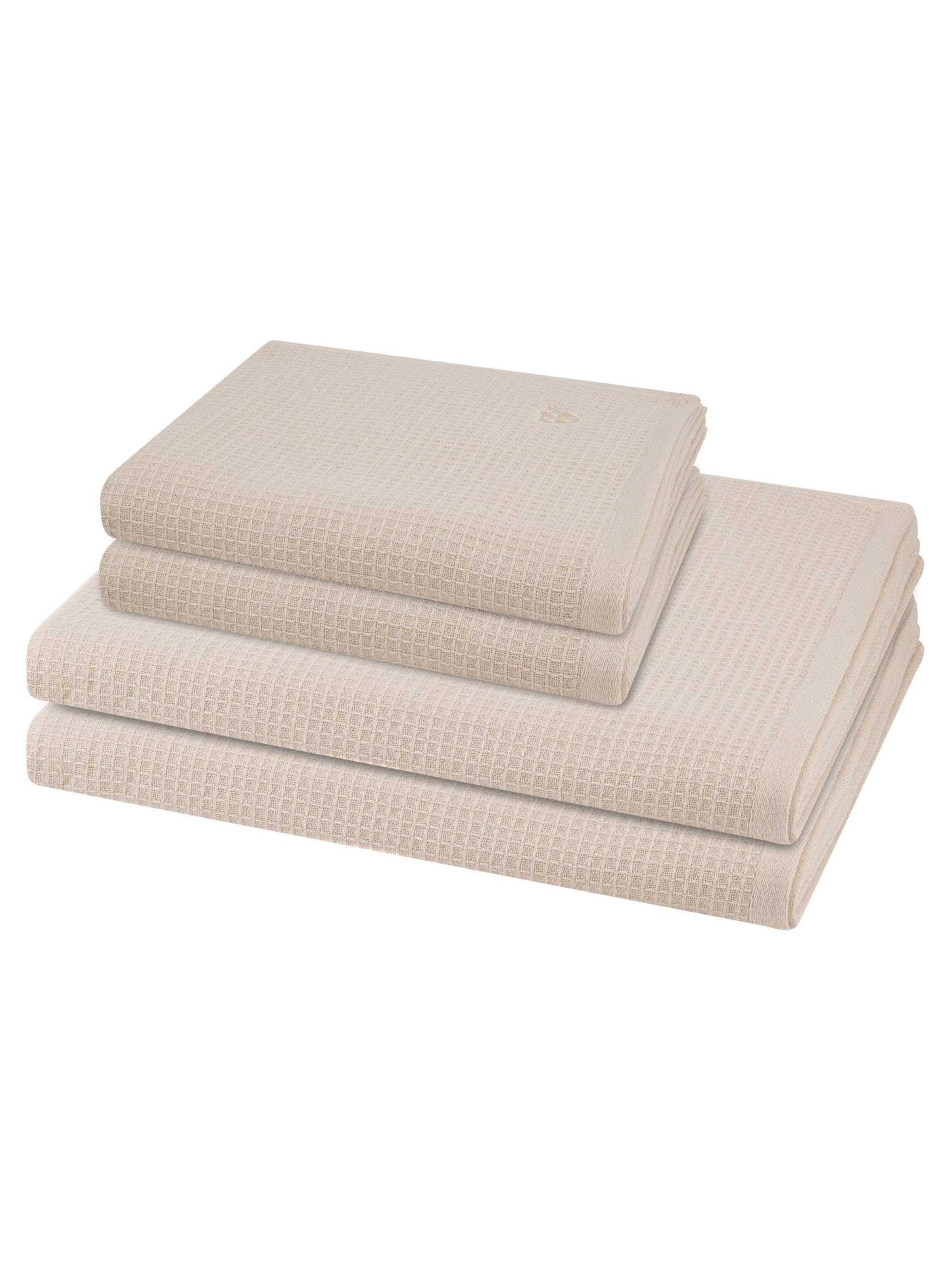ROSS Towel 'Pique' in Beige: front