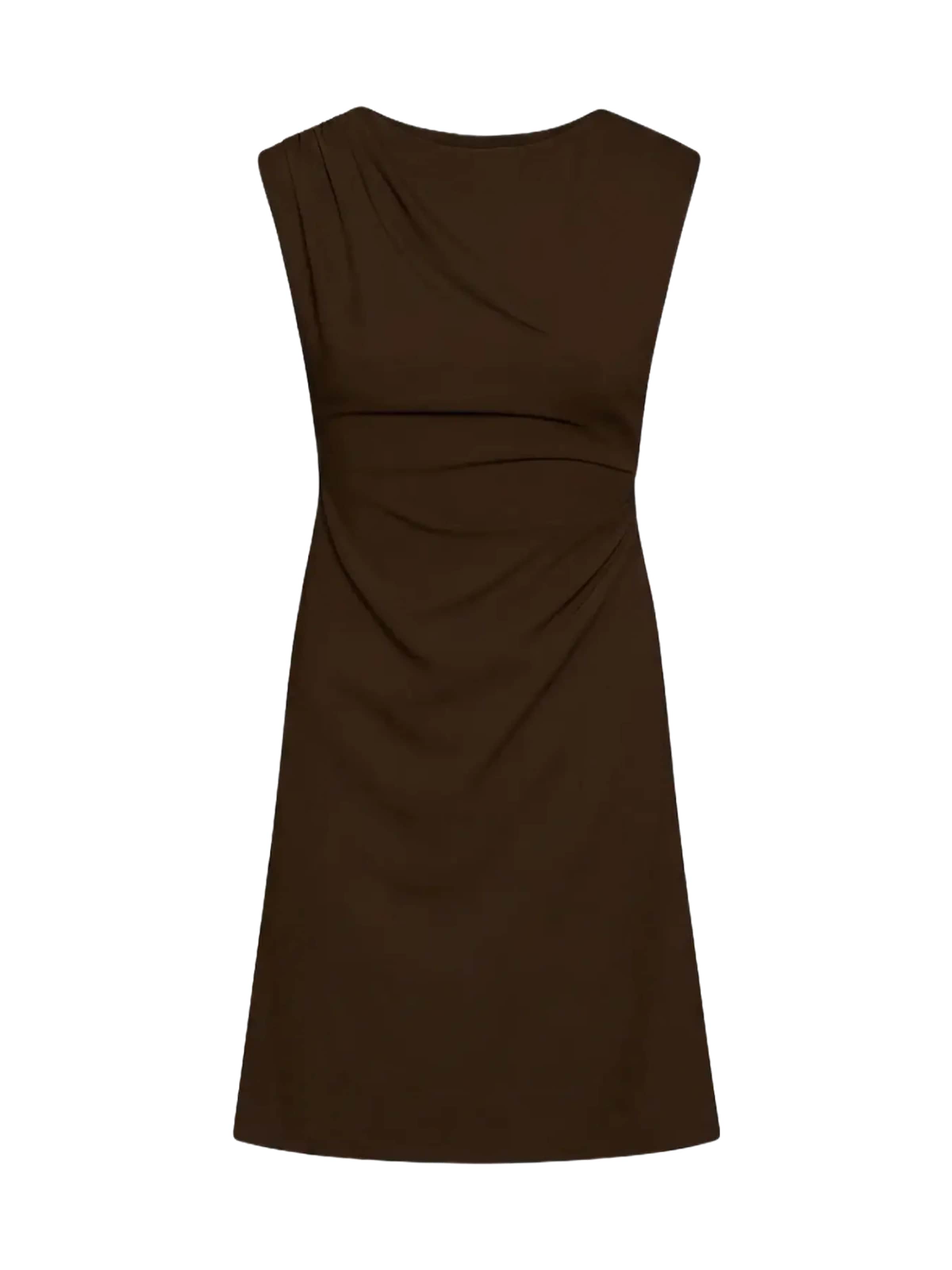 VERO MODA Dress 'Vero Moda Jurk Vmsmilla Ss O-neck Short Dress Exp 10354644  Dames' in Brown: front