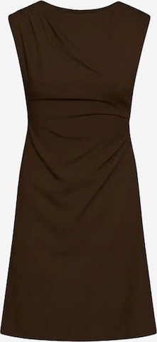 VERO MODA Dress 'Vero Moda Jurk Vmsmilla Ss O-neck Short Dress Exp 10354644 Dames' in Brown: front
