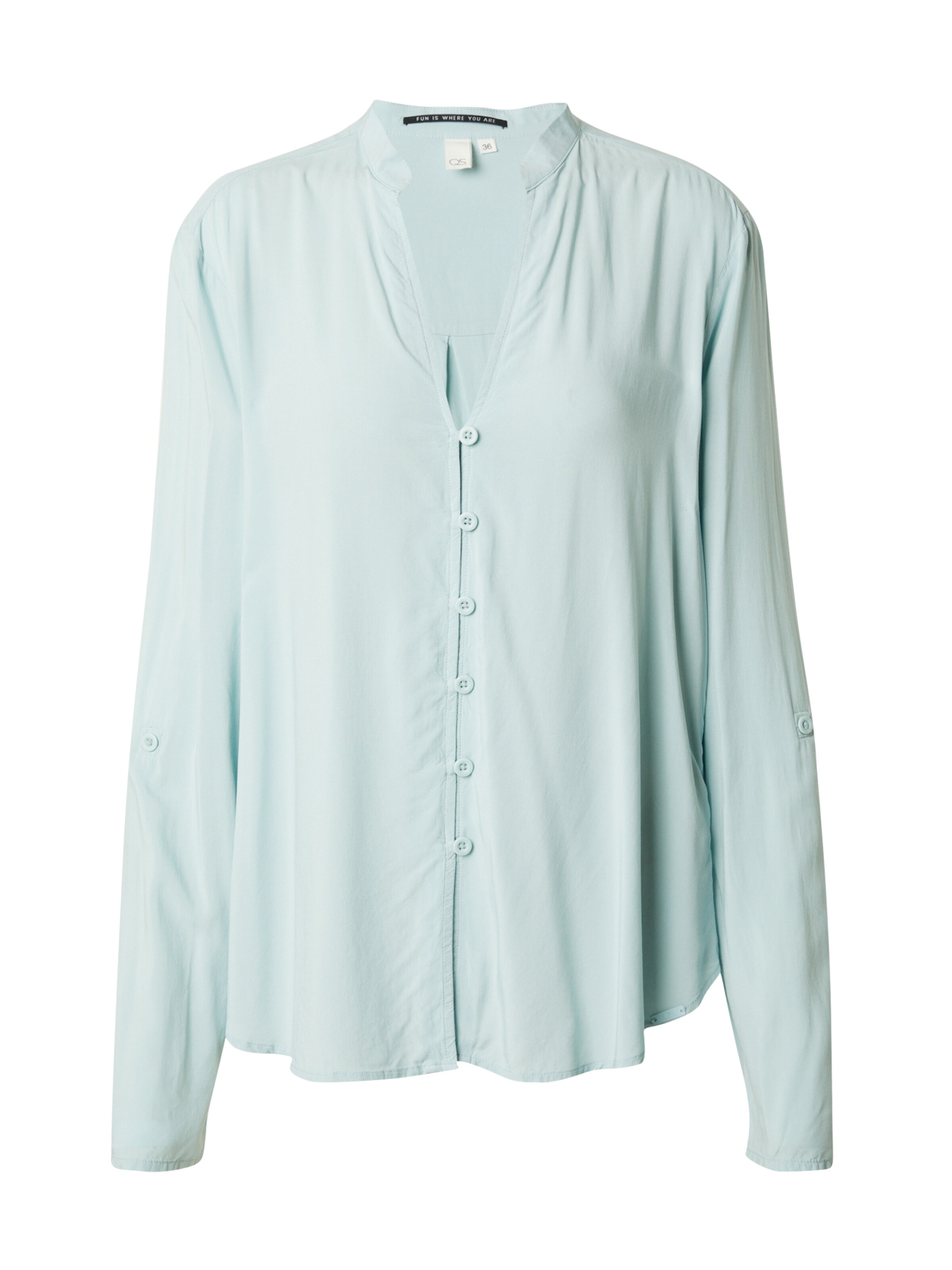 QS Bluse in Blau: Vorderseite
