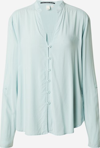 QS Blouse in Blauw: voorkant