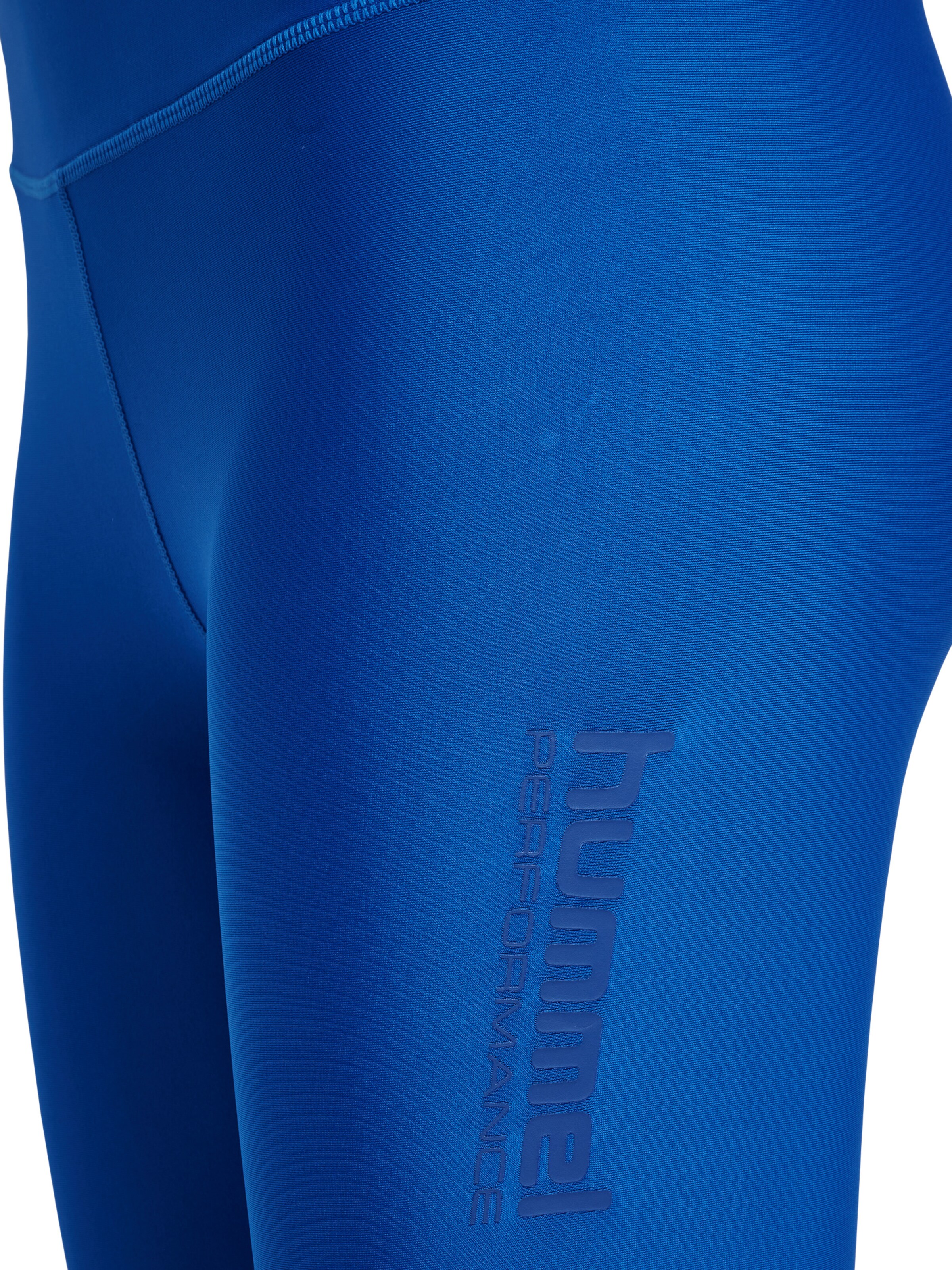 Hummel Skinny Sporthose 'FAST' in Blau