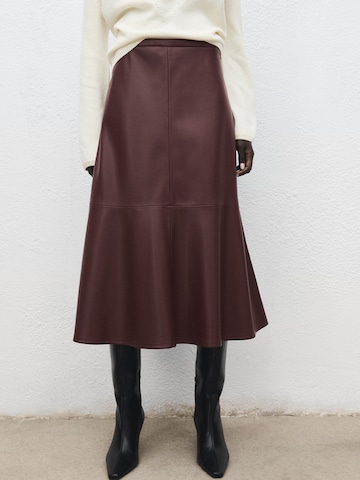 MANGO Rok 'PARIS' in Rood: voorkant