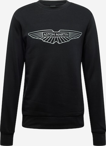 melns Hackett London Sportisks džemperis: no priekšpuses